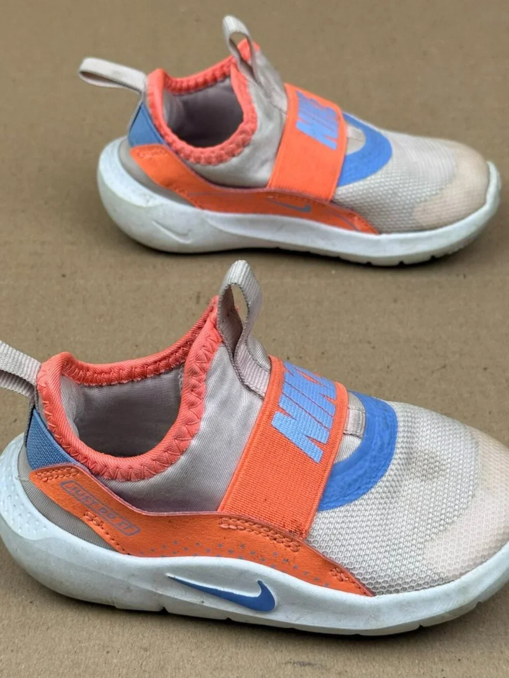 Toddler Kids Nike Flex Runner Slip On Shoes Size 7C Pink Orange Blue